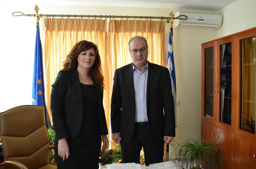 Συνάντηση της Δημάρχου Σκύδρας Κ. Ιγνατιάδου με τον Βουλευτή Πέλλας Γ. Σηφάκη